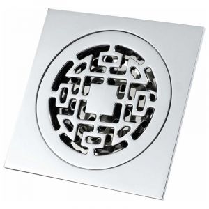 Carré Canal de drain de douche Cheveux catcher-10x10cm, Cuivre Anti odeur Douche, siphon de cheveux Grand-déplacement Douche Les grilles d¿écoulement - Neuf