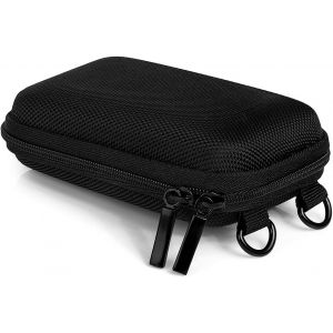 Hardcase Pure Black S Housse Sacoche pour Appareil Photo Compact avec bandoulière et Boucle de Ceinture - Noir - CyberShot DSC WX350 W810 W830 - Pixpro FZ43 FZ51 FZ55 - Realishot DC5200 - Neuf
