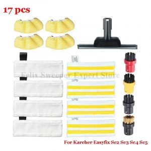 Chiffon De Vadrouille &Agrave; Vapeur Pour Aspirateur &Agrave; Main Karcher Easyfix Sc2 Sc3 Sc4 Sc5,Partie De Couverture En Tissu De Vadrouille Jaune,Accessoires De Chiffons.Set 1. - Neuf