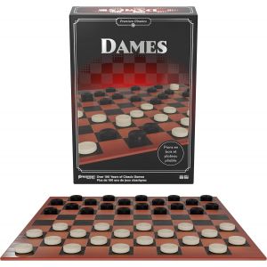 Dames - Jeu De Dames Premium Pour Enfants D&egrave;s 6 Ans - Plateau De Jeu Pliable En Carton - Prenez Les Pions En Bois De L'adversaire - Strat&eacute;gie Et R&eacute;flexion - 2 Joueurs - Version Fran&ccedil;aise[Z424] - Neuf