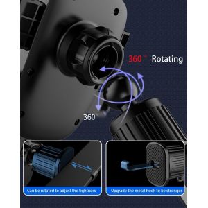 TIANYI-Aturmc Porte T&eacute;l&eacute;phone Voiture Sortie D'&eacute;Vent D'Air De Voiture Support T&eacute;l&eacute;phone Voiture Fixe T&eacute;Lescopique Cellulaire Fit pour Smartphones - Neuf