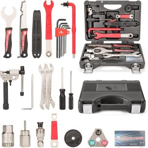 Subzonal-Bike Hand Kit D'outils De R&eacute;paration Professionnel Pour V&eacute;lo Avec Outil De Cha&icirc;ne, Cl&eacute; &Agrave; Molette Et Accessoires, Noir Et Rouge - Neuf