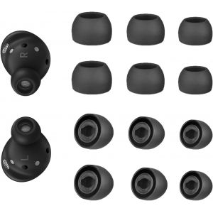 KAL-Lot De 6 Paires D'Embouts De Rechange En Silicone Pour Écouteurs Samsung Galaxy Buds Pro, 3 Tailles L/M/S, Noir - Neuf