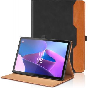 Coque Pour Lenovo Tab P11 Pro 2nd 2022 11.2 Pouces,Business Pu Cuir Cover Tablette Housse De Protection Auto Réveil/Sommeil,Multi-Angle Flip Portefeuille Étui Avec Fonction Support-Noir - Neuf