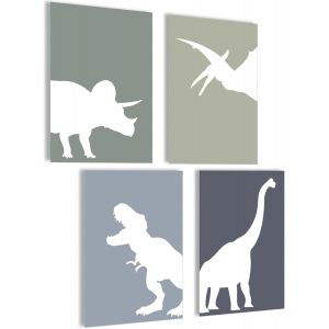 Poster Dinosaure Pour Chambre D'enfant Garçon|Décoration Dinosaure Pour Chambre D'enfant Fille|Décoration De Chambre D'enfant|Images Pour Chambre D'enfant|Images Pour Chambre - Neuf