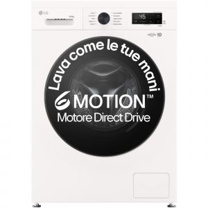 LG W4NX1095NWB machine &agrave; laver s&eacute;chante Pose libre chargement frontal Blanc - Neuf