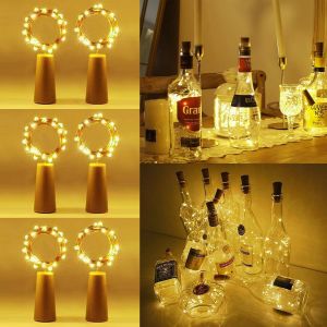 Kal-Led Bouteille Lumières,6pcs 2m 20led Led Bouteille Guirlande Lampes De Bouteille,Bouteille Guirlande Liège Lampes Pour Mariage,Party,Diy,Noël - Neuf