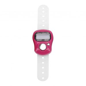 Compteur De Doigts Électrique Avec Compteur De Pointage À Main Lcd À 5 Chiffres Réinitialisable Pour Prier Et Marcherrose - Neuf