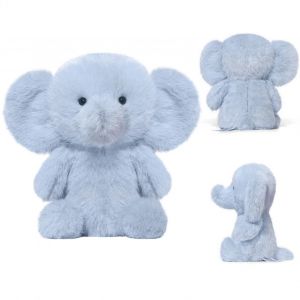 Moelleux de Veau Éléphant de Jouet Éléphant en Peluche Animal en Peluche à Câliner Poupée Interactive SkinFriendly Poupée comme Salle de Séjour Salle à Manger Canapé-Décoration de Table - Neuf