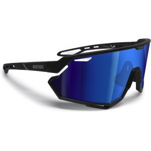 Lunettes De Cyclisme Vtt Running Sport Pour Hommes Femmes En Tr90 Protection 100% Uv Grand Verre Antibuée Mod. Alpha[Z2097] - Neuf