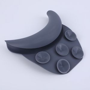 Silicone Gris Shampooing Coussin Avec Ventouse Salon De Beaute Accessoire - Neuf