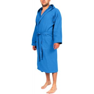 Renato Balestra Peignoir En Microfibre Pour Homme Et Femme Peu Encombrant,Unisexe,Avec Capuche,Poches Et Ceinture,Idéal Pour Voyage,Piscine,Salle De Sport Légère Et Douce - Neuf