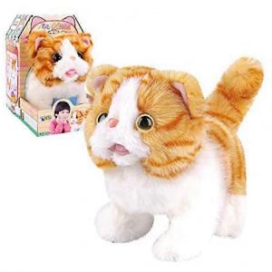 Jouet en peluche &eacute;lectrique pour chat qui marche et pleure - Neuf