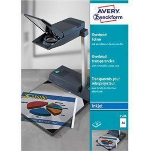 Avery Zweckform - Inkjetfolie 2504 Sensor Kurz Glasklar 50 St./pack. - Neuf