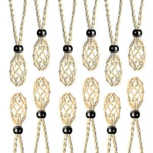 6/12 Pcs Cristal Cage Collier Porte Collier Cordon Vide Pierre Support Pendentif Pierre Holder-Yuhao - Neuf