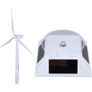 KAAQL-Moulin À Vent Solaire,Eolienne Énergie Solaire À Double Usage Décoratives Éducatives Modèle De Jouet Moulin À Vent Solaire Pour Enfants Enseignement Des Sciences - Neuf