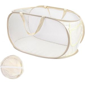 MEVRONISSHOP-Panier &agrave; Linge Pliable Pop Up Corbeille &agrave; Linge en Maille Paniers &agrave; Linge en Maille Pliable et Portable pour Chambre &agrave; Coucher - Neuf