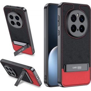 KALANKA-Cover pour Honor Magic 7 Pro Coque,Support Pliable & Antidérapant & Anti-Empreinte Silicone Souple + Cuir PU Coque pour Honor Magic 7 Pro Case - Neuf