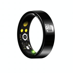 Bague Connect&eacute;e Noir Suivi Cardiaque Sommeil Sport &Eacute;tanche Taille 10 Yonis - Neuf