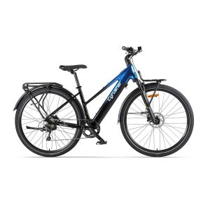 V&eacute;lo &Eacute;lectrique City Commutes Cyrusher Asuka, Moteur Bafang 36 V 250 W, Batterie Lg 14 Ah, Bleu - Neuf