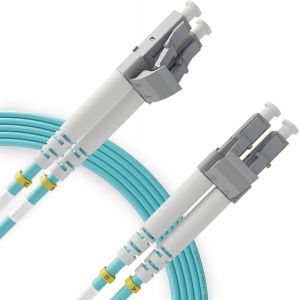 Jarretière Optique LC a LC OM3 Multimode Duplex (5 Mètres)-Cordon de Brassage Câble Fibre Optique UPC/UPC-50/125 (LSZH) - Neuf