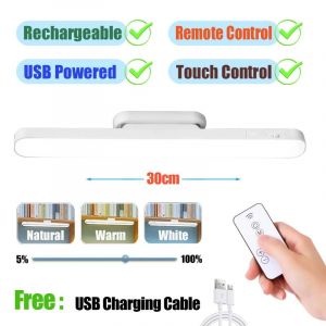 Lampe De Bureau À Distance 48cm 30cm Veilleuse Suspendue Magnétique Lampe De Table Rechargeable Usb Lampe De Lecture Led Pour Armoire Miroir De Chevet-30cm Remote Lamp-3 Colors In 1 - Neuf