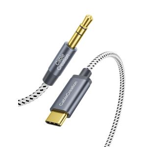 KALANKA-C&acirc;ble auxiliaire USB C vers 3,5 mm - Neuf