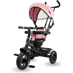 Subzonal-Tricycle B&eacute;b&eacute; &Eacute;volutif 3-En-1 - Tricycle Enfant 1-4 Ans (20 Kg) - Poussette Avec Guidon Parental, Si&egrave;ge Pivotant 360&deg;, Design Moderne Pour Gar&ccedil;on Et Fille - Neuf