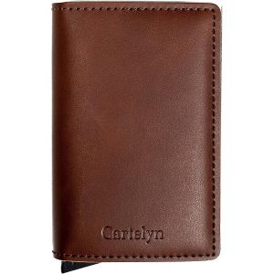 KALANKA-- Porte Cartes bancaire, Card Holder Slim en Cuir - Portefeuille, Pochette Anti piratage RFID - Etui pour Protege et Range Carte de Credit pour Homme ou Femme - Neuf