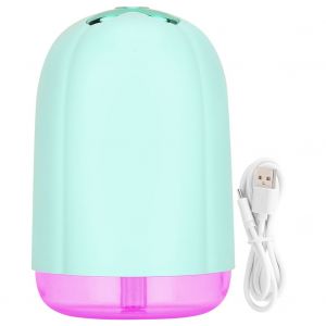 Mini humidificateur d'air portable pour voiture, purificateur d'air a brume fraiche avec lumiere pour la maison, vert - Neuf