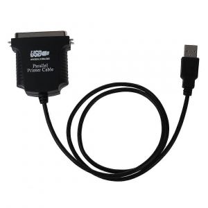Nouveau Adaptateur de convertisseur de carte USB d'imprimante &agrave; port parall&egrave;le DB36 Noir - Neuf