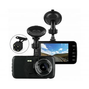 Cam&eacute;ra embarqu&eacute;e double avec Full HD, vision nocturne, acc&eacute;l&eacute;rom&egrave;tre, surveillance du stationnement et enregistrement en boucle - Neuf