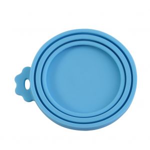 Hjlian Couvercle En Silicone Durable Pour Boite De Conservation Des Aliments Pour Chats Et Chiens (Bleu) - Neuf