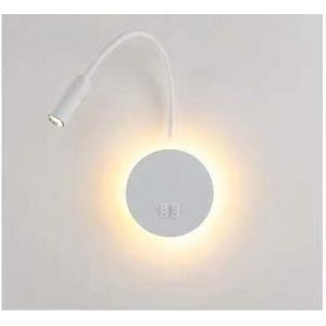 3W+8W Led Applique Liseuse Lampe De Chevet Pour Lire Led Lampe De Lecture Lampe Flexible Murale Blanc Applique Murale Liseuse Avec Interrupteur Applique De Chevet 3000K Moderne - Neuf
