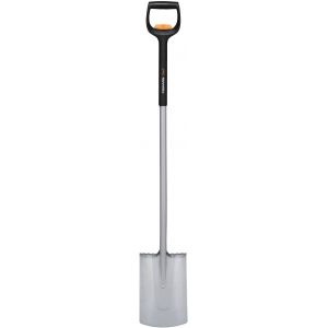 LETNERNY-Bêche Télescopique Pour Sols Mous Et Pauvres En Pierres, Ronde, Longueur 111 - 130 Cm, Lame Renforcée En Acier Au Bore, Noir/Orange, Xact, 1066733 - Neuf