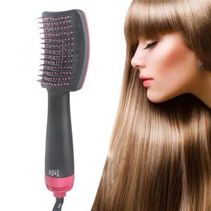 Peigne À Air Chaud Multifonctionnel Fer À Lisser Sèche-Cheveux 2 En 1 3 Vitesses - Neuf