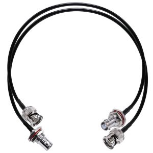 C&acirc;ble de Raccordement RG58 M&acirc;le &agrave; Femelle Cloison - C&acirc;ble Coaxial Radio CB 20 Pouces (50 cm) - Extension d'Antenne Wifi Pour Syst&egrave;me de S&eacute;curit&eacute; - Lot de 2 - Neuf