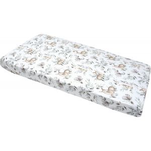 Kalanka-Drap Housse 60x120 Lit Bebe Matelas Enfant Bébé - 100% Coton Fitted Draps Lit Pour Baby Bed Cover Sheets Matela Literie Mattress Couette (Cerf Et Écureuil) - Neuf