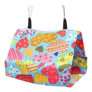 Hamac Balan&ccedil;oire Confortable &Agrave; Motif Coeur Pour Perroquets, En Toile Durable, Id&eacute;al Pour Dormir Et Jouer, 30 X 19 X 21 Cm - Neuf
