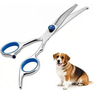 Jgd-Ciseaux De Toilettage Professionnels Pour Chiens Et Chats En Acier Inoxydable, Ciseaux Incurv&eacute;s, Id&eacute;al Pour Visage, Pattes, Corps, Coiffure Animal De Compagnie - Neuf