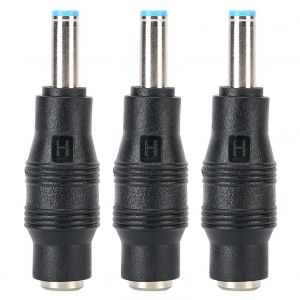 Connecteur d'adaptateur secteur 3 pieces 5,5 x 2,1 mm femelle vers 4,5 x 3,0 mm male pour ordinateur portable HP - Neuf