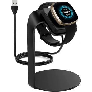 Station De Charge Fitbit Sense Et Versa 3 Avec Base Antidérapante, Conception Légère Et Fonctions De Charge Sécurisées - Neuf