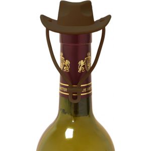 Checarzhn--No1-Bouchon De Bouteille De Vin En Forme De Chapeau De Cow-Boy, Bouchons En Liège Pour Bouteilles De Vin, Scellant Décoratif Pour Bouteille De Boisson - Neuf