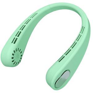 Ventilateur de cou portable,ventilateur personnel sans pales,vert - Neuf