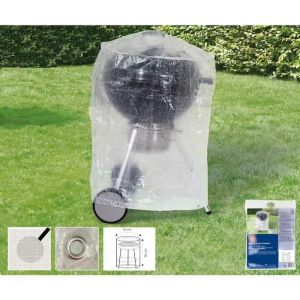 Housse Barbecue Ronde Transparente 70x90cm - Neuf