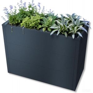 Bc-Elec - Shwrb002 Bac Potager Sur&eacute;lev&eacute; Jardini&egrave;re En Acier Galvanis&eacute; Poudr&eacute; 100x50x77cm  Anthracite - Neuf