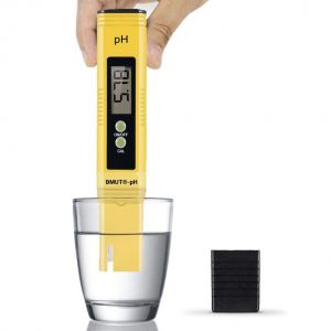 1 testeur de pH numérique pour eau,aquarium,étang,piscine,0,00 à 14,00 pH-mètre,haute résolution de 0,01 avec tampon/kit d'étalonnage avec solutions d'étalonnage - Neuf