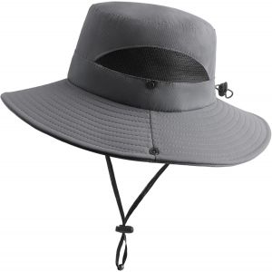 Kalanka-Chapeau De Soleil Femme L'extérieur Uv Protection Chapeau D'été À Large Bord Bonnet Pliable En Maille Plage Pêche Seau Casquette - Neuf