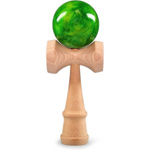 Mdy-Kendama En Bois De Hêtre Véritable, Model 'green Flash', L'original Du Japon - Neuf