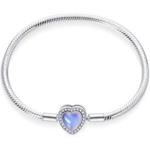 925 Argent Cha&icirc;ne Serpent Bracelet Pour Pandora Convient Pour Charms Europ&eacute;ens Bracelet Perles Cadeau Pour Les Femmes - Neuf